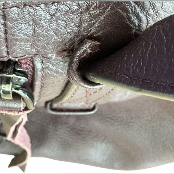 Aimee Kestenberg Leather City Slicker Tote Handbag Burgundy Merlot NWOT - Picture 12 of 12